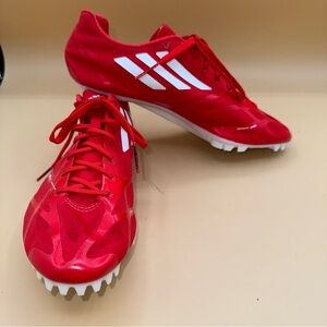 Adidas Women's Adizero‎ Solar Red Track Spikes Size 6
